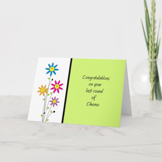 Carte Dernière série de chimio-félicitations (Devant)