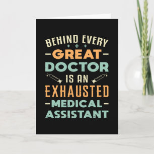 Carte Derrière chaque grand docteur assistant Médicale d
