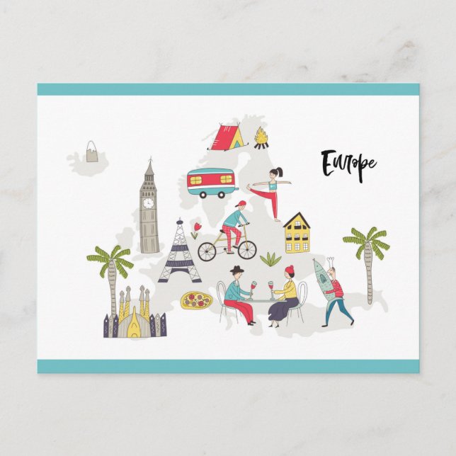 Carte des activités en Europe (Devant)