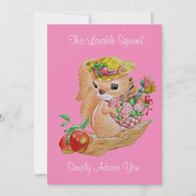 Carte des amoureux de la Saint Valentin (Devant)