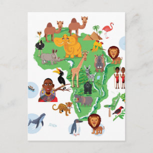 Carte des animaux d'Afrique