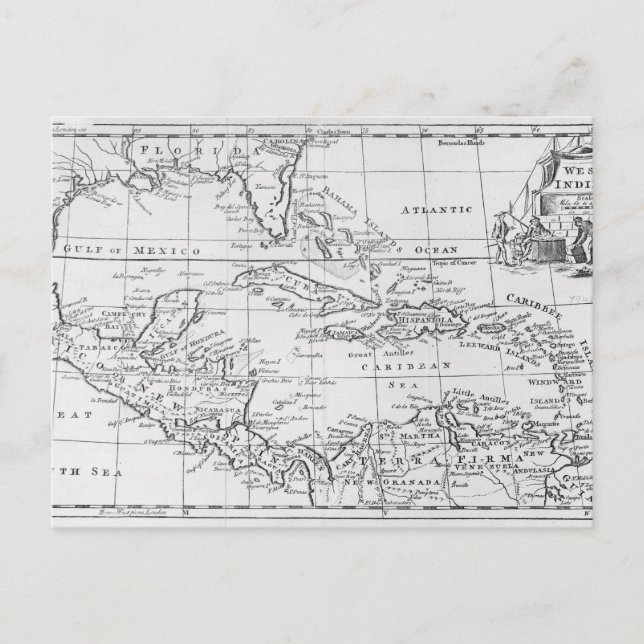 Carte des Antilles (Devant)