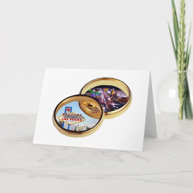 Carte des bagues de mariage de Las Vegas (Devant)