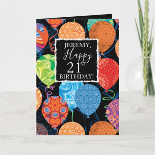 Carte Des Ballons D'Anniversaire Pour Lui