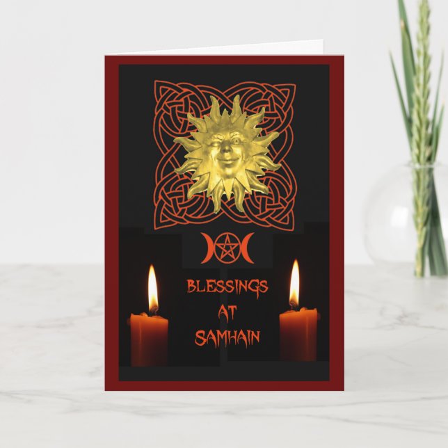 Carte des bénédictions de Samhain (Devant)