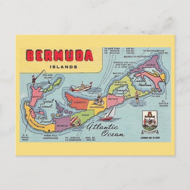 Carte des Bermudes (Devant)