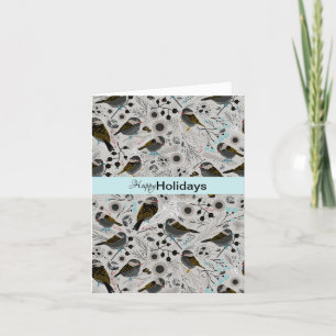 Carte des bons jours d'hiver Chickadees