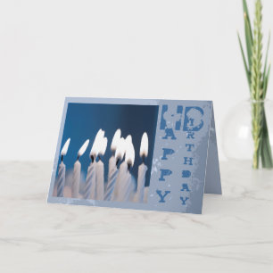 Carte des bougies d'anniversaire