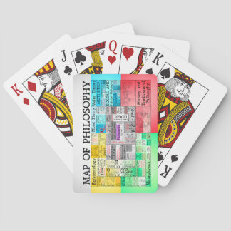 Carte des cartes de jeu de philosophie