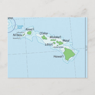Carte des chaînes de l'île d'Hawaii