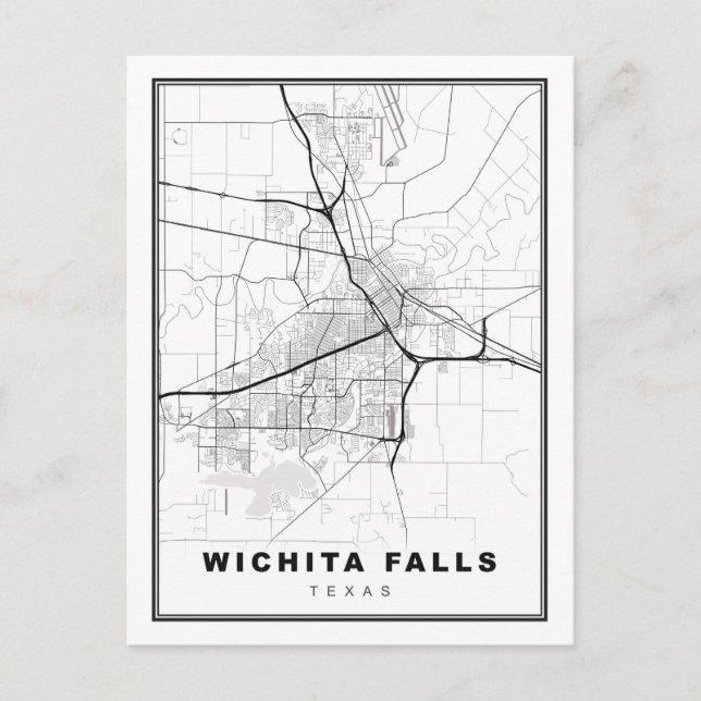 Carte des chutes Wichita (Devant)