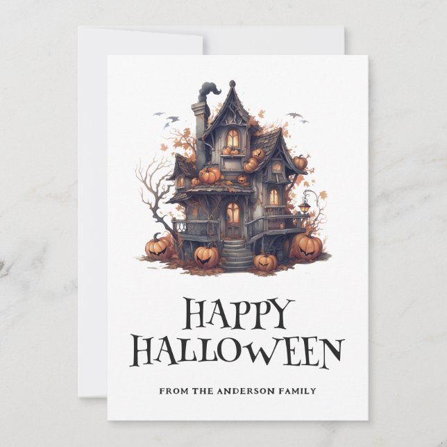 Carte des Citrouilles de la maison hantée Hallowee (Devant)
