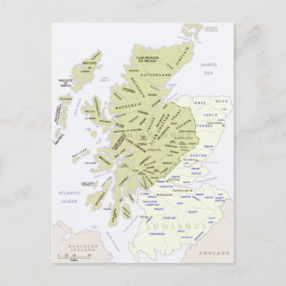 Carte des clans écossais