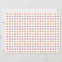 Carte des coeurs de conversation minuscules fillet