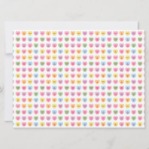 Carte des coeurs de conversation minuscules fillet