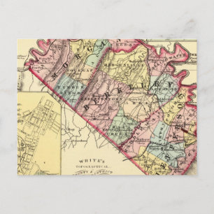 Carte des comtés de Morgan, Berkeley et Jefferson