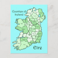 Carte des comtés d'Irlande