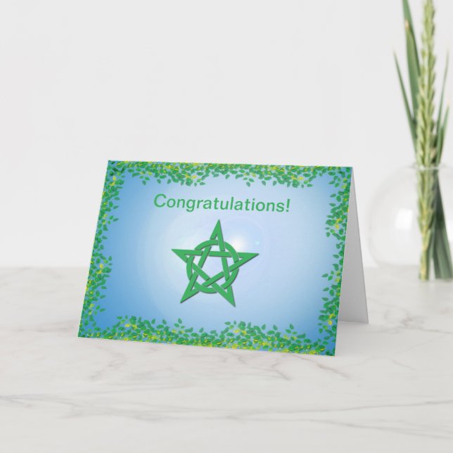 Carte des congratulations (Devant)