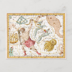 Carte des constellations célestes vintages