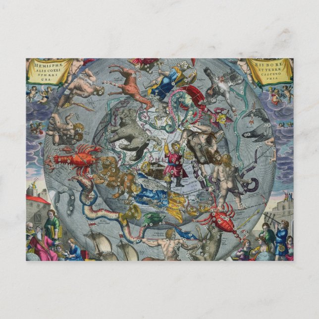 Carte des constellations du Nord (Devant)