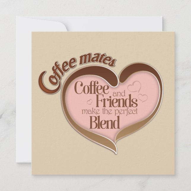 Carte des cotés café (Devant)