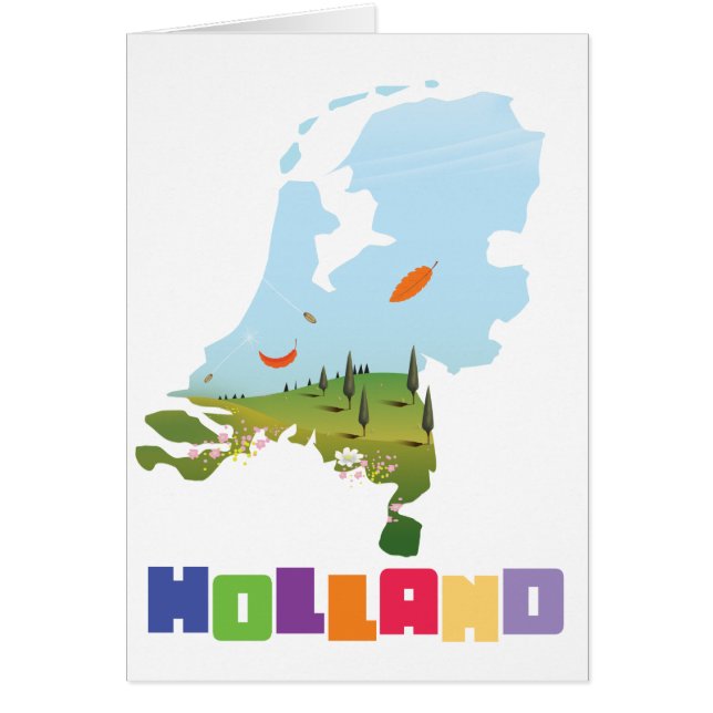 Carte des dessins animés hollandais (Devant)
