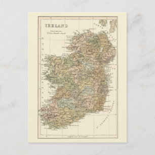 Carte des économies 1862 de mariage de l'Irlande