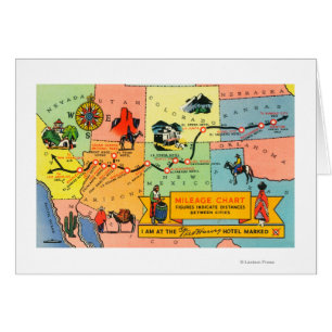Carte des emplacements des hôtels Fred HarveyCA à 
