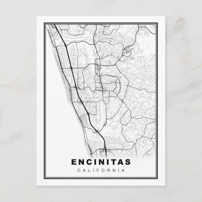 Carte des encinitas (Devant)