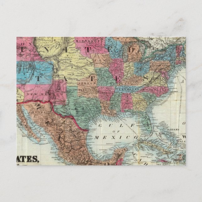 Carte Des États-Unis, Canada, Mexique (Devant)