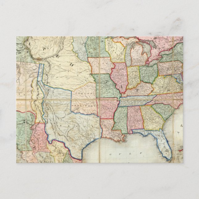 Carte des États-Unis d'Amérique (Devant)