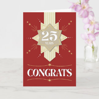 Carte des étoiles du 25e anniversaire de l'employé