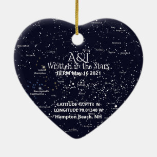 Carte des étoiles et ornement photo