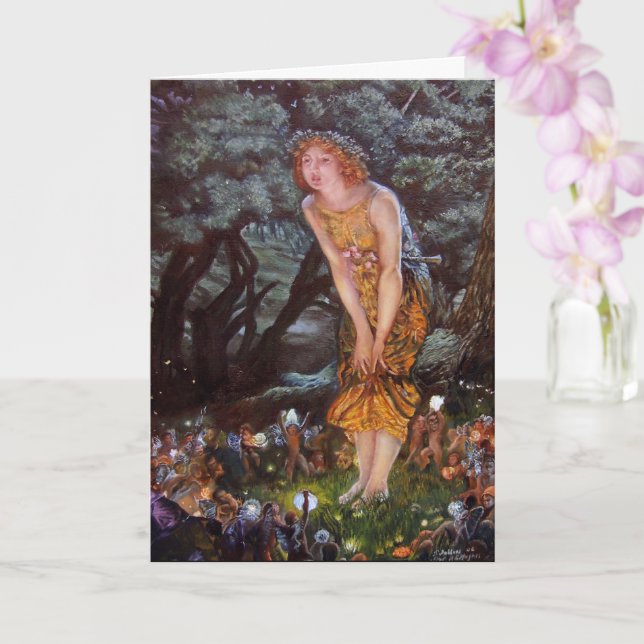 Carte Des fées pour une nuit d'été dans le rêve des fill (Orchidée)