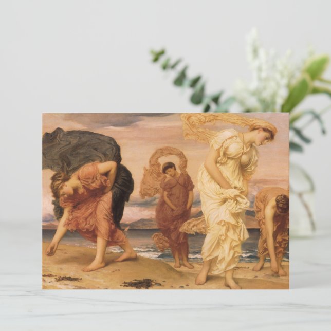 Carte Des Filles Grecques Ramassent Des Galets Par Lord  (Debout devant)