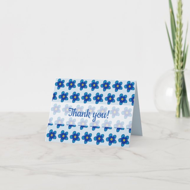 Carte des fleurs bleues (Devant)