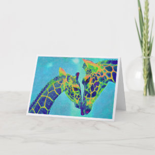 carte des girafes bleues