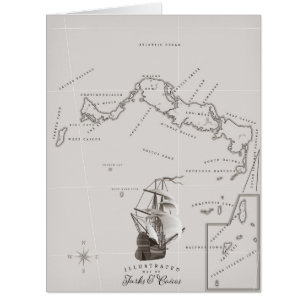 Carte des îles Turques et Caïques