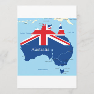 Carte Des Invitations Australiennes