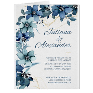 Carte des invitations de mariage