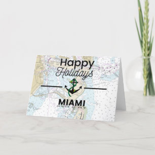 Carte des Joyeux Vacances - Miami