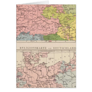 Carte des langues et des religions en Allemagne
