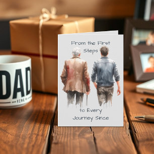 Carte Dès les premiers pas - Chaque voyage Joyeux Annive
