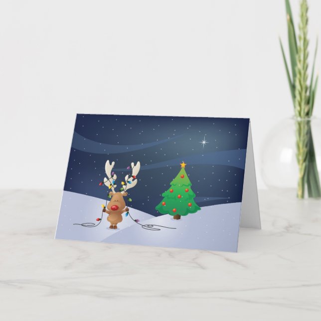 Carte des lumières de Noël (Devant)