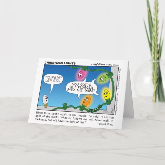 Carte des lumières de Noël (Devant)