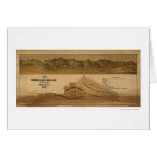 Carte des montagnes 1875 de chaîne de Panamint