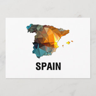 Carte des mosaïques de Polygone en Espagne