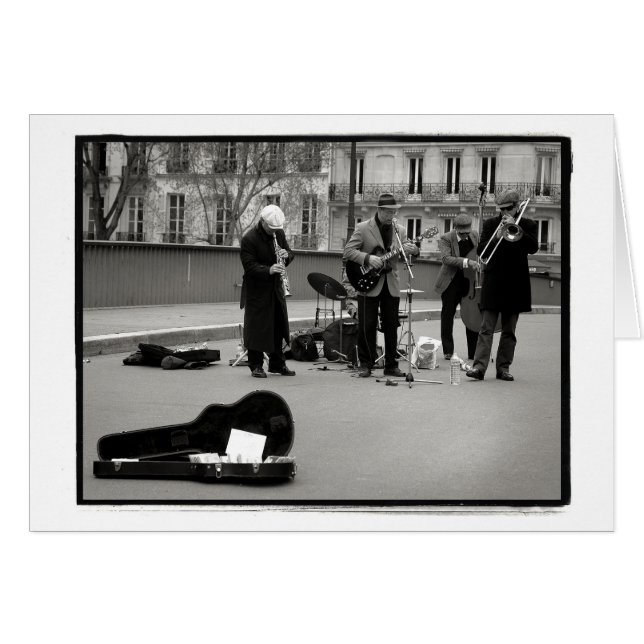 Carte des musiciens de rue (Devant Horizontal)
