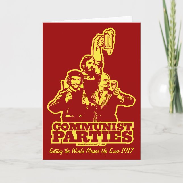 Carte des partis communistes (Devant)