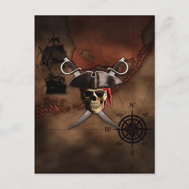 Carte des pirates (Devant)